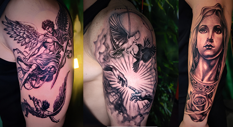 1 chicago tattoo artist- Apu Morales, fine line tattoo artist in Chicago